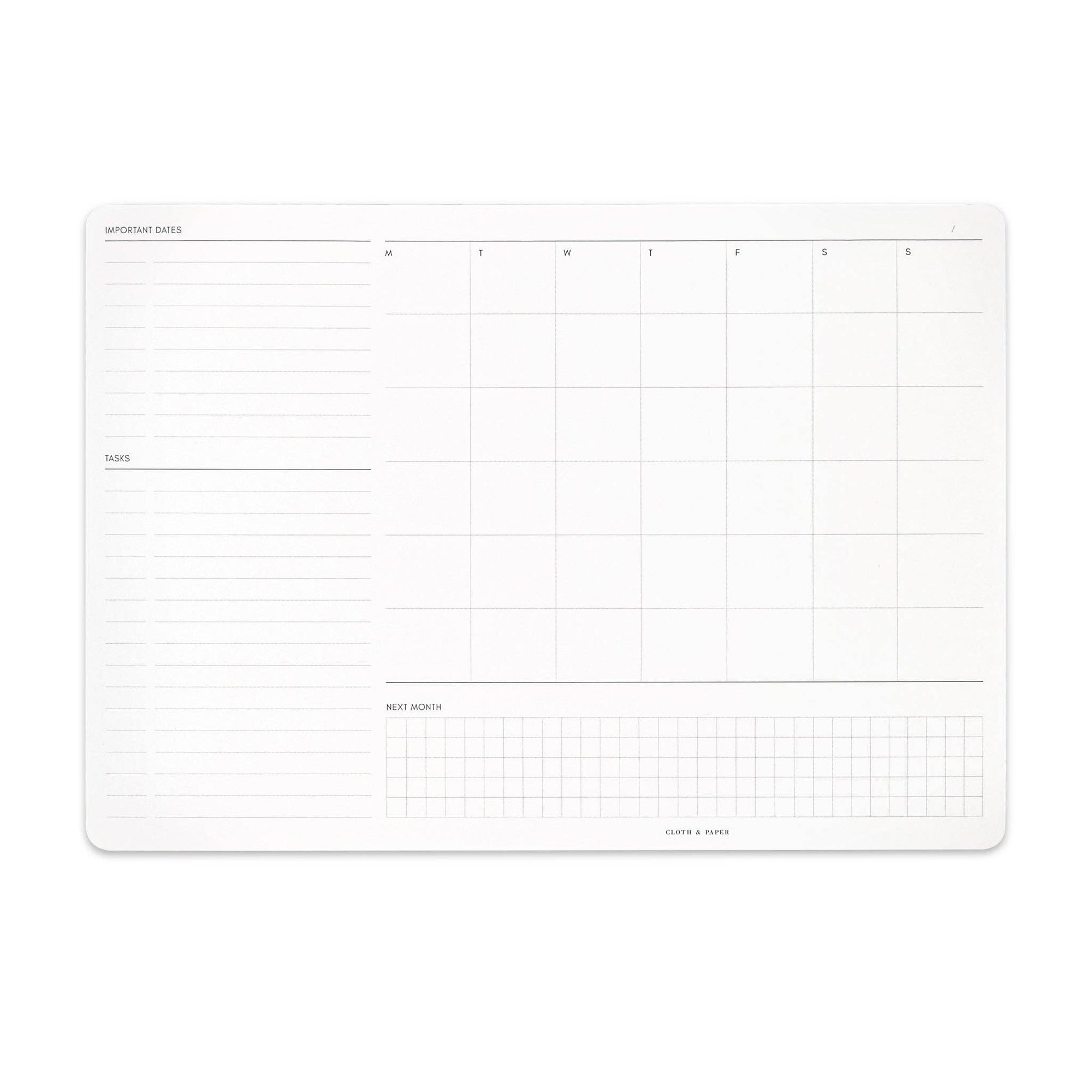 Monthly Admin Desk Pad: Monthly Admin Desk Pad
