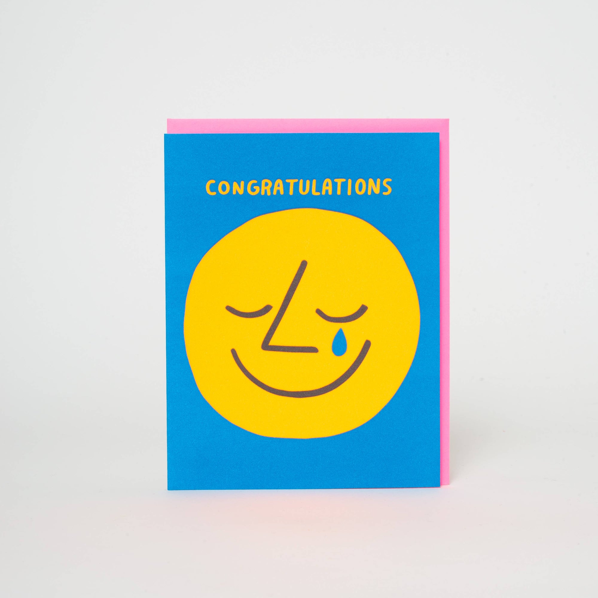 Congrats Tear Letterpress Greeting Card by Ashkahn