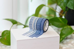 Mudcloth African Textile Inspired Washi Tape Set: Purple