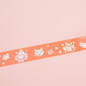 PET Tape (Transparent) Sakura Friends