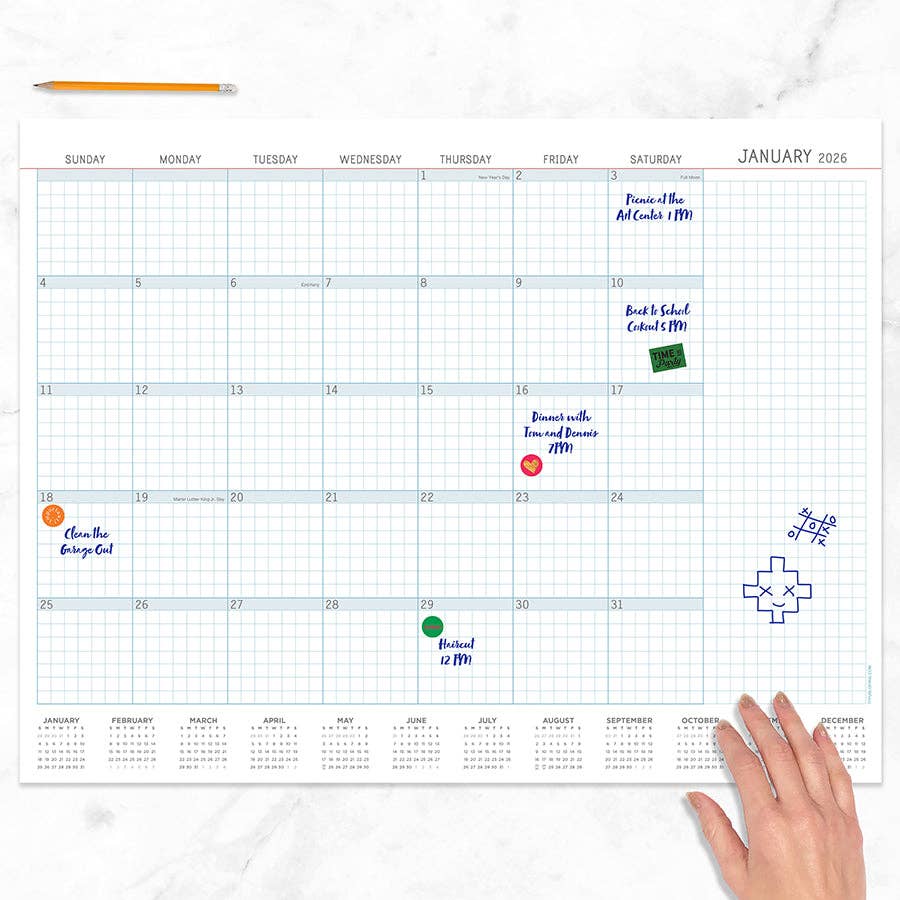 2026 Professional Large Desk Pad Monthly Blotter Calendar