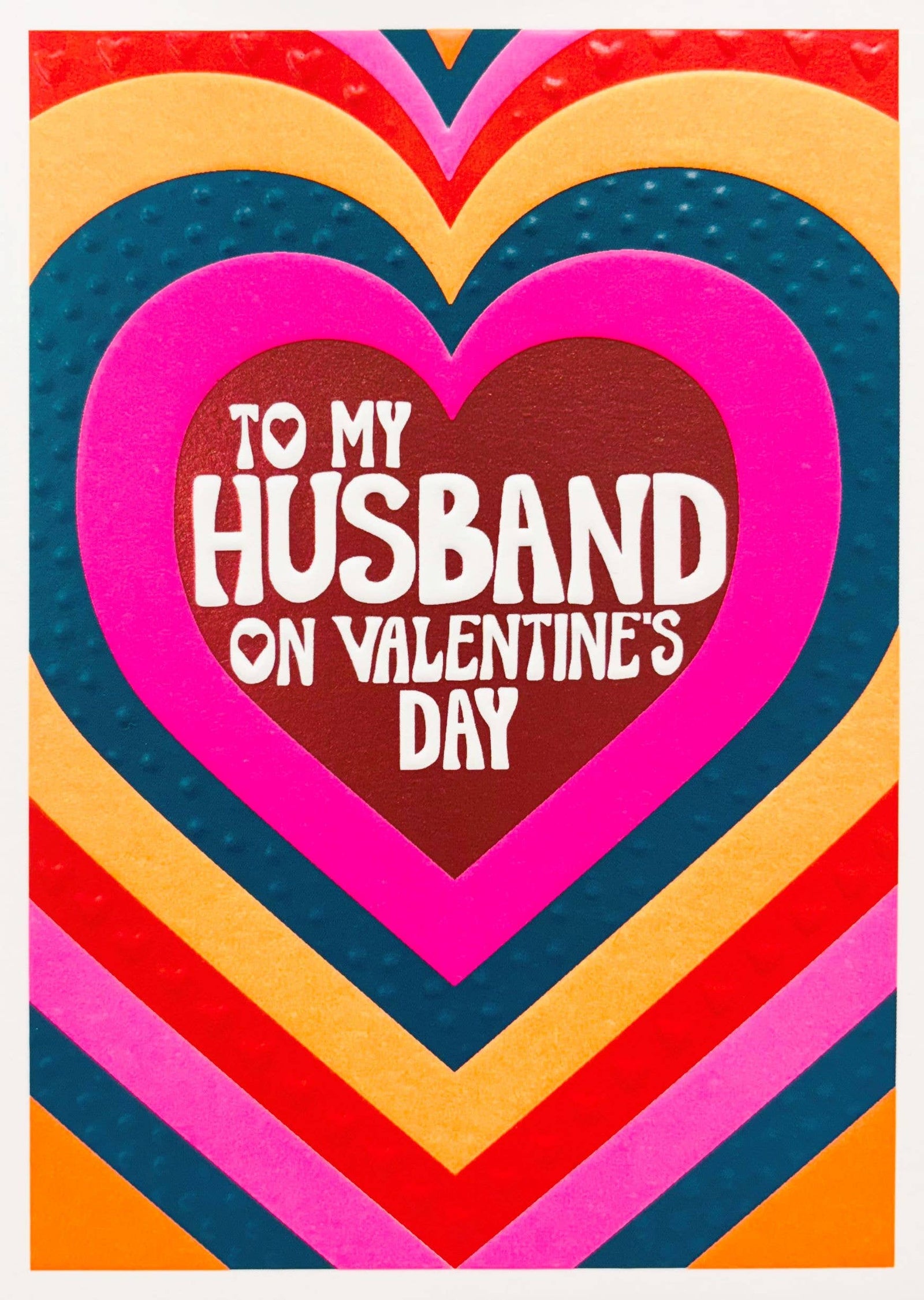 VALENTINE'S DAY TO MY HUSBAND GREETING CARD PAPER SALAD