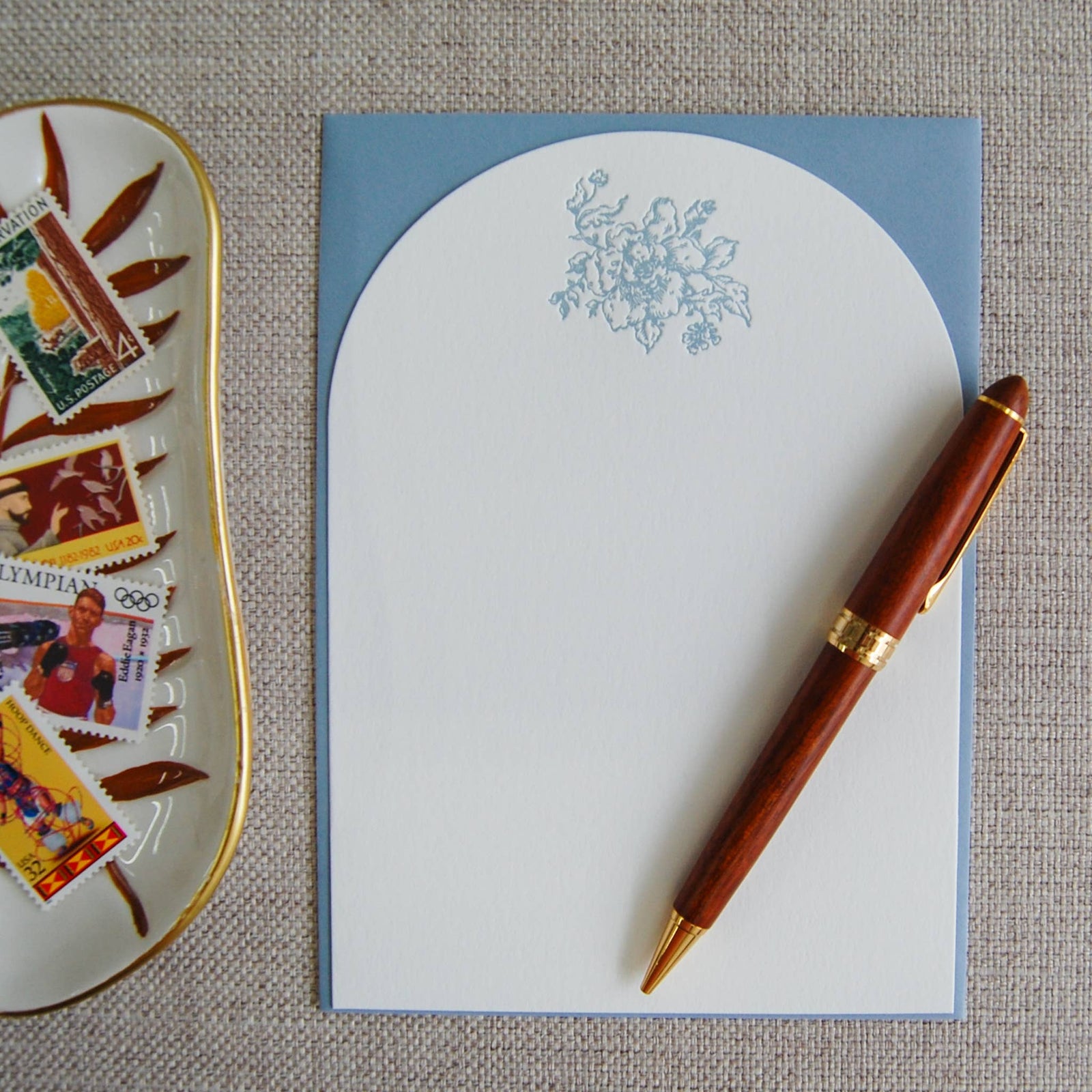 French Bouquet Stationery Set