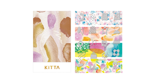 KITTA Portable Washi Decorative Tape -Collage-: Watercolor