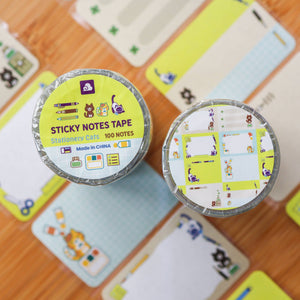 Sticky Notes Tape  - Stationery Cats