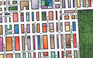 Fells Point (Baltimore) Map Art Print