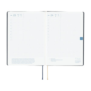 2026 Hobonichi Techo - Slash (Navy) HON - A5 Size/ Daily/Jan. Start