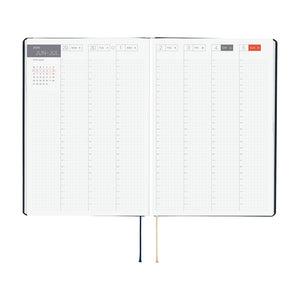 2026 Hobonichi Techo - Slash (Navy) HON - A5 Size/ Daily/Jan. Start