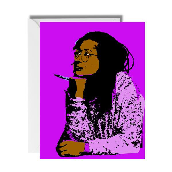 Alice Walker Inspiring Black Author Card | Activist Feminist - Paper Herald