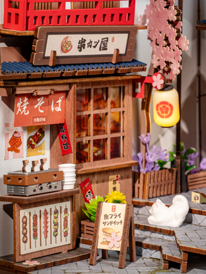 TGB11 Rolife Sakura Wine Alley DIY BooK&Nook