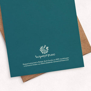 Owl & Squirrels Oak Tree Christmas Card: Original Art