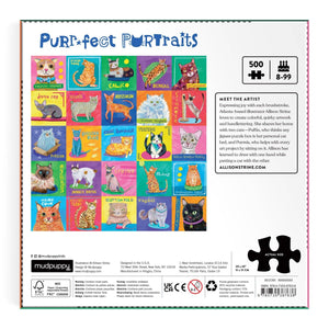 Purr-fect Portraits 500 Piece Family Puzzle