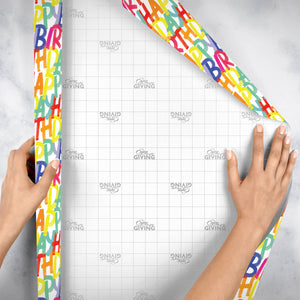 Rainbow Birthday - Gift Wrap Roll