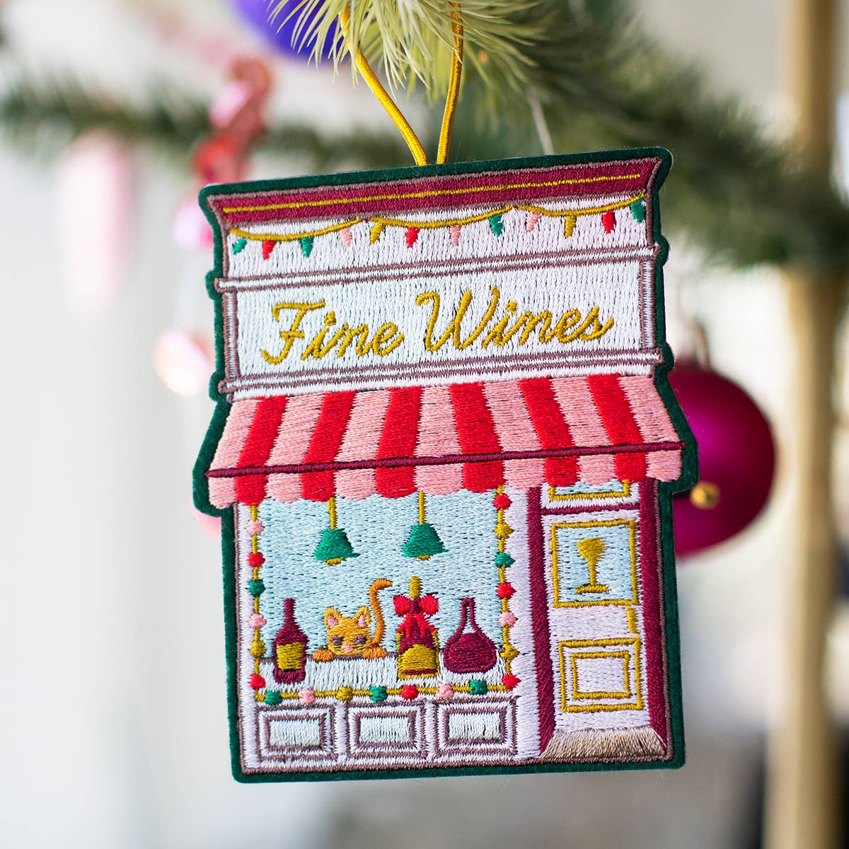 Wine Shop Ornament