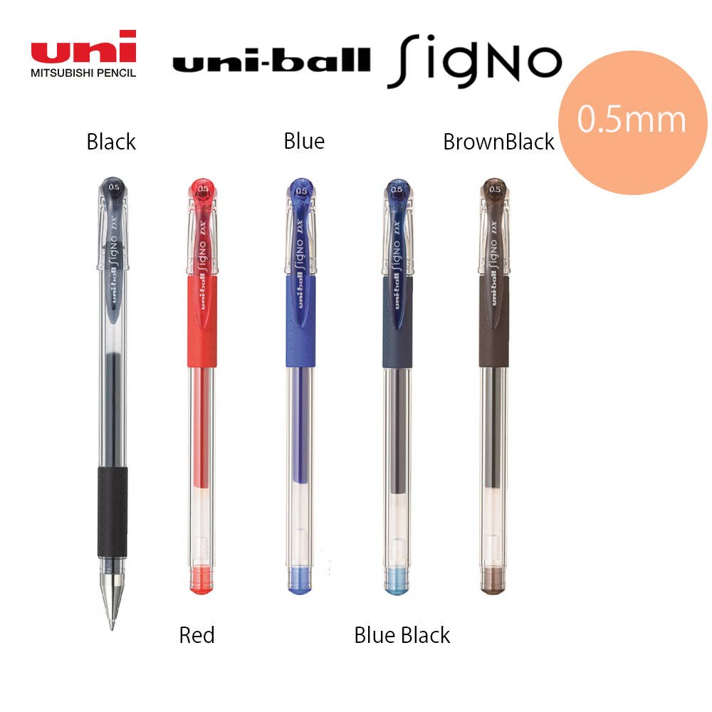 MITSUBISUNI UNI BALL SIGNO GEL INK BALLPOINT CAP TYPE: 0.5mm