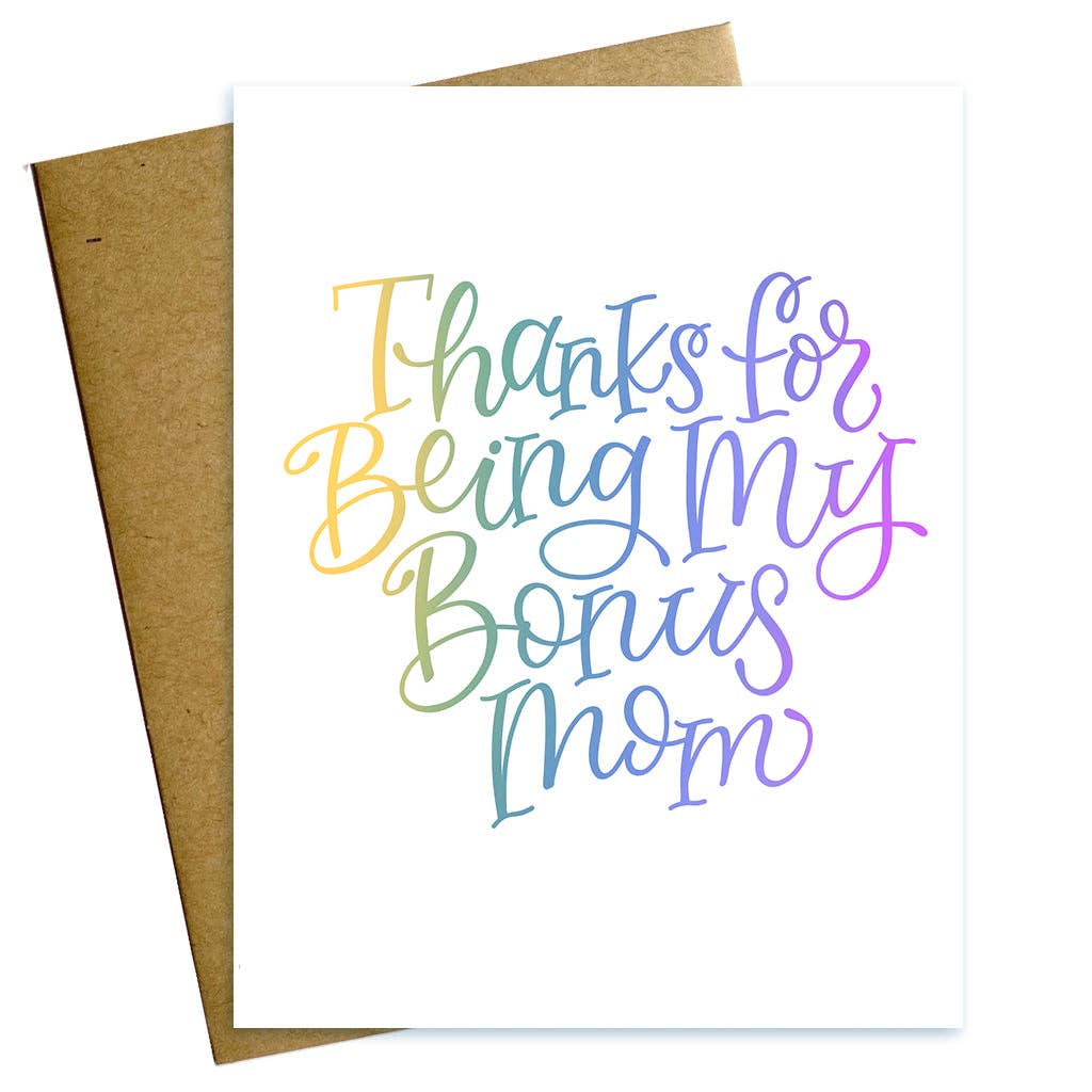 Bonus Mom Thank You Mother's Day Card