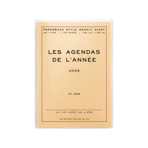 2026 Weekly Planner Poche A6: Brown