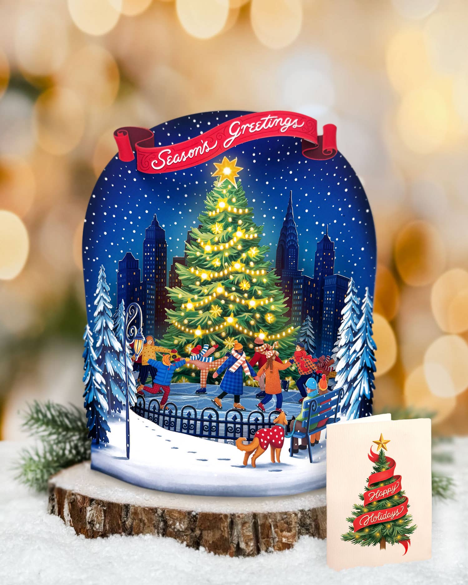 Christmas Skating Scene