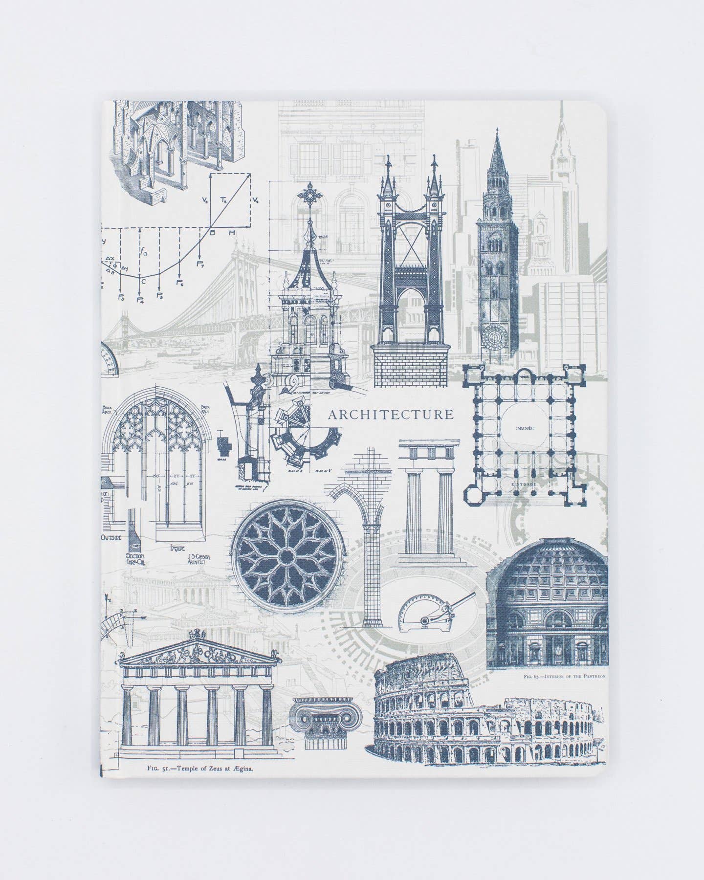 Architecture Hardcover - Lined/Grid Page Notebook