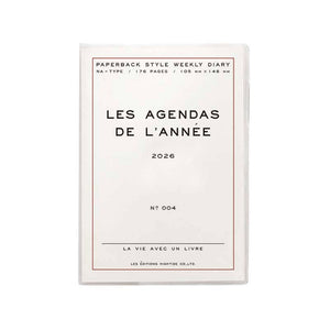 2026 Weekly Planner Poche A6: Brown