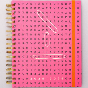 17 Month Large Planner, Word Search
