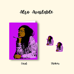 Alice Walker Vinyl Sticker  | Black History | Literary Gift