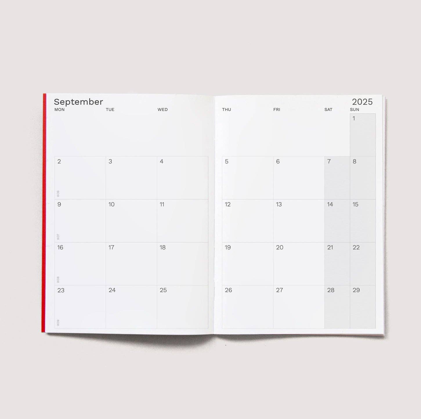 2025/2026 Small Monthly Planner · Similar A5 size