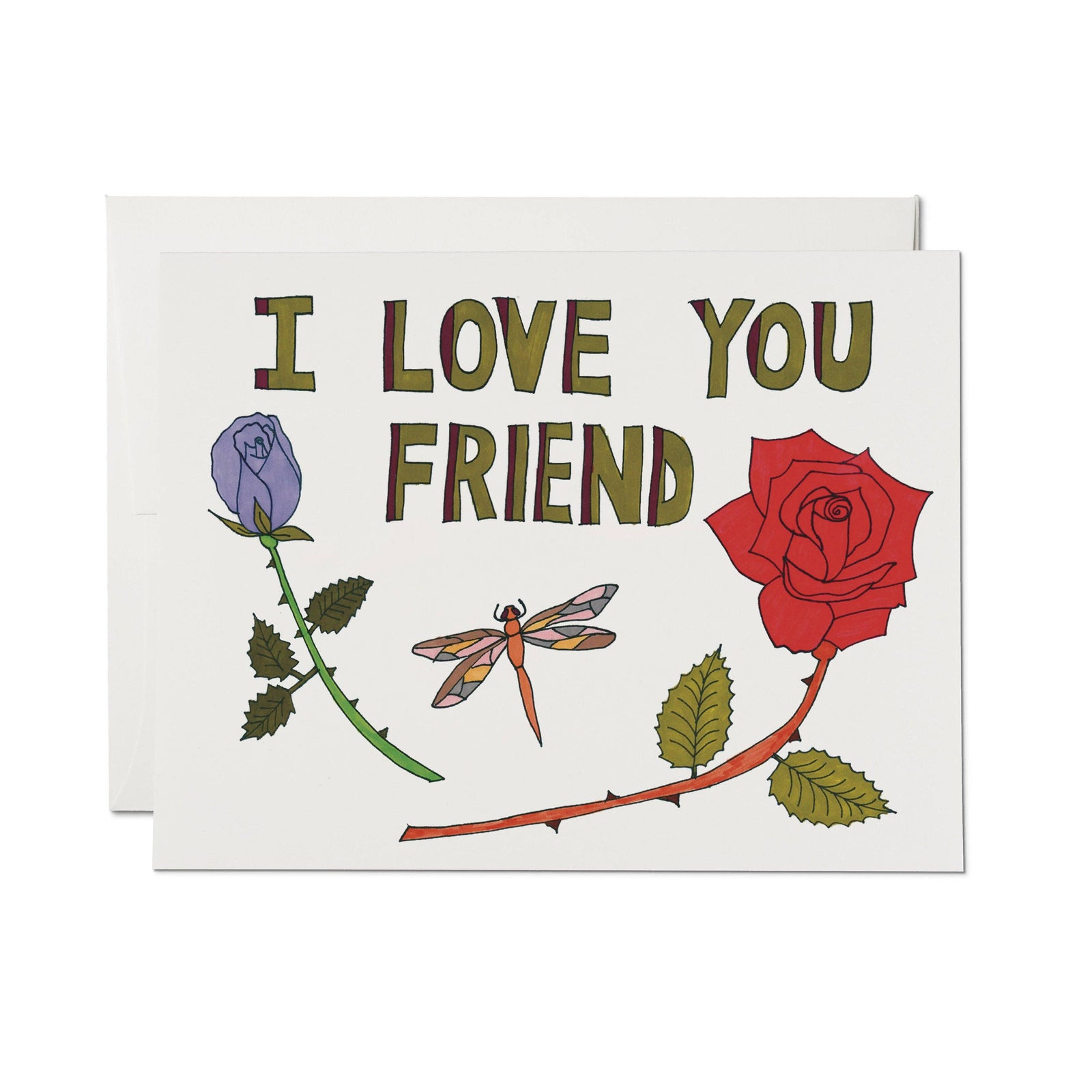 Friend Love greeting card: Single