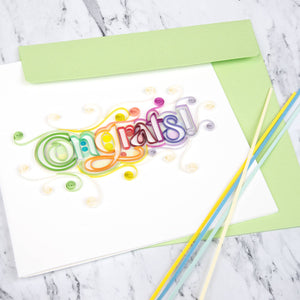 Congrats Congrats - Quilled Congratulations Card