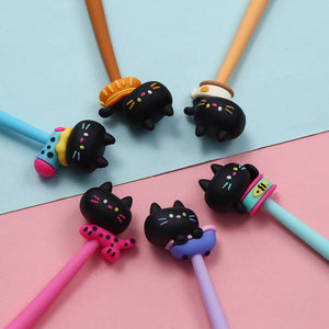 Black Cat Wiggle Gel Pen