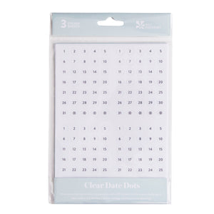 Date Dots - Clear