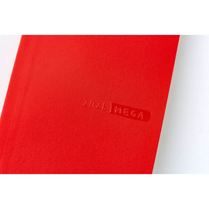 2026 Hobonichi Techo - Sneaker Tomato Red Weeks MEGA Softcover Book / Weekly Horizontal / Jan start / Mon start