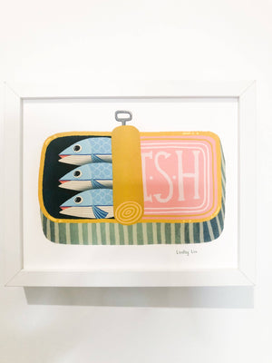 Sardine Art Print | Modern Room Decor, Minimal Wall Art