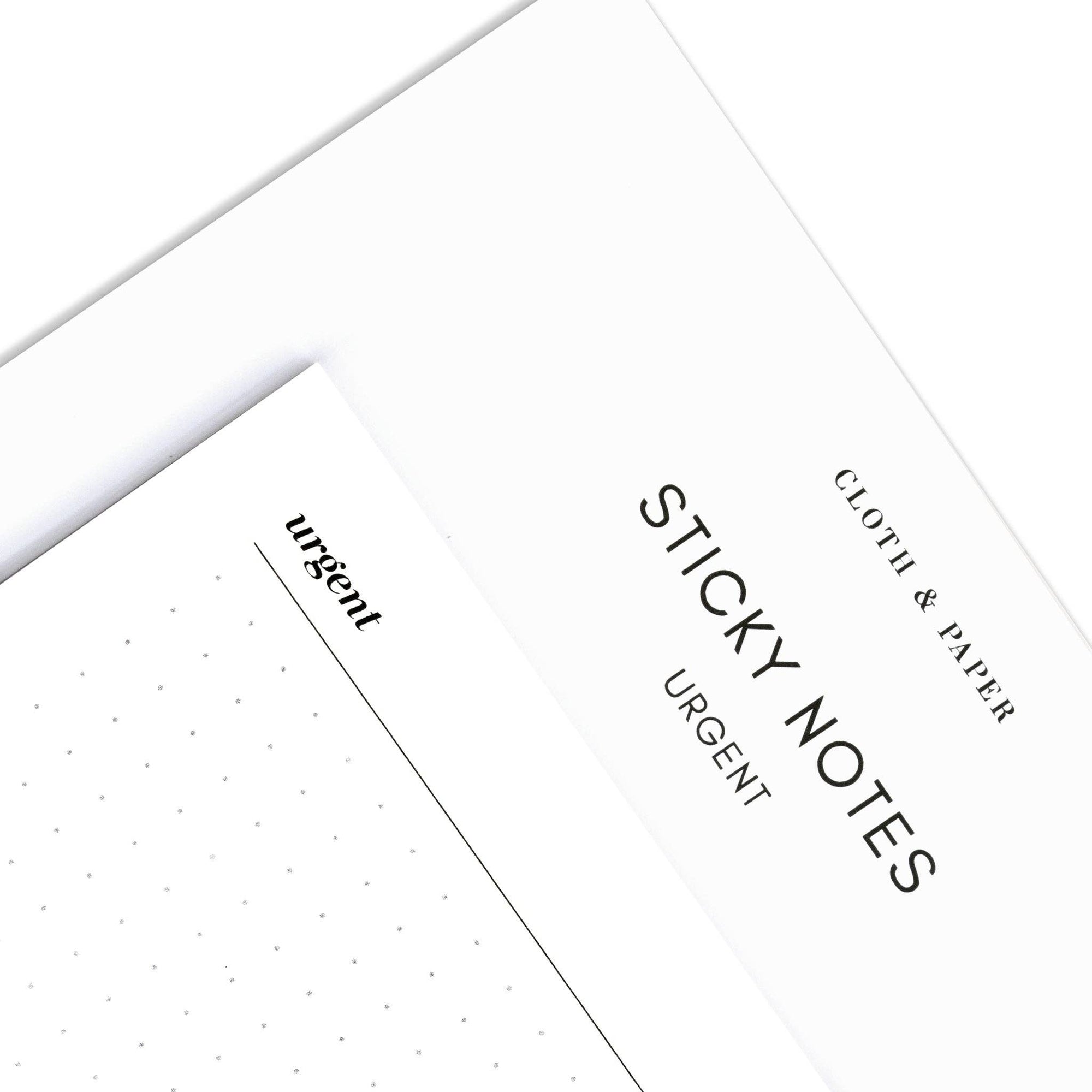 Urgent Sticky Notes | Refreshed Design: White