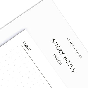 Urgent Sticky Notes | Refreshed Design: White