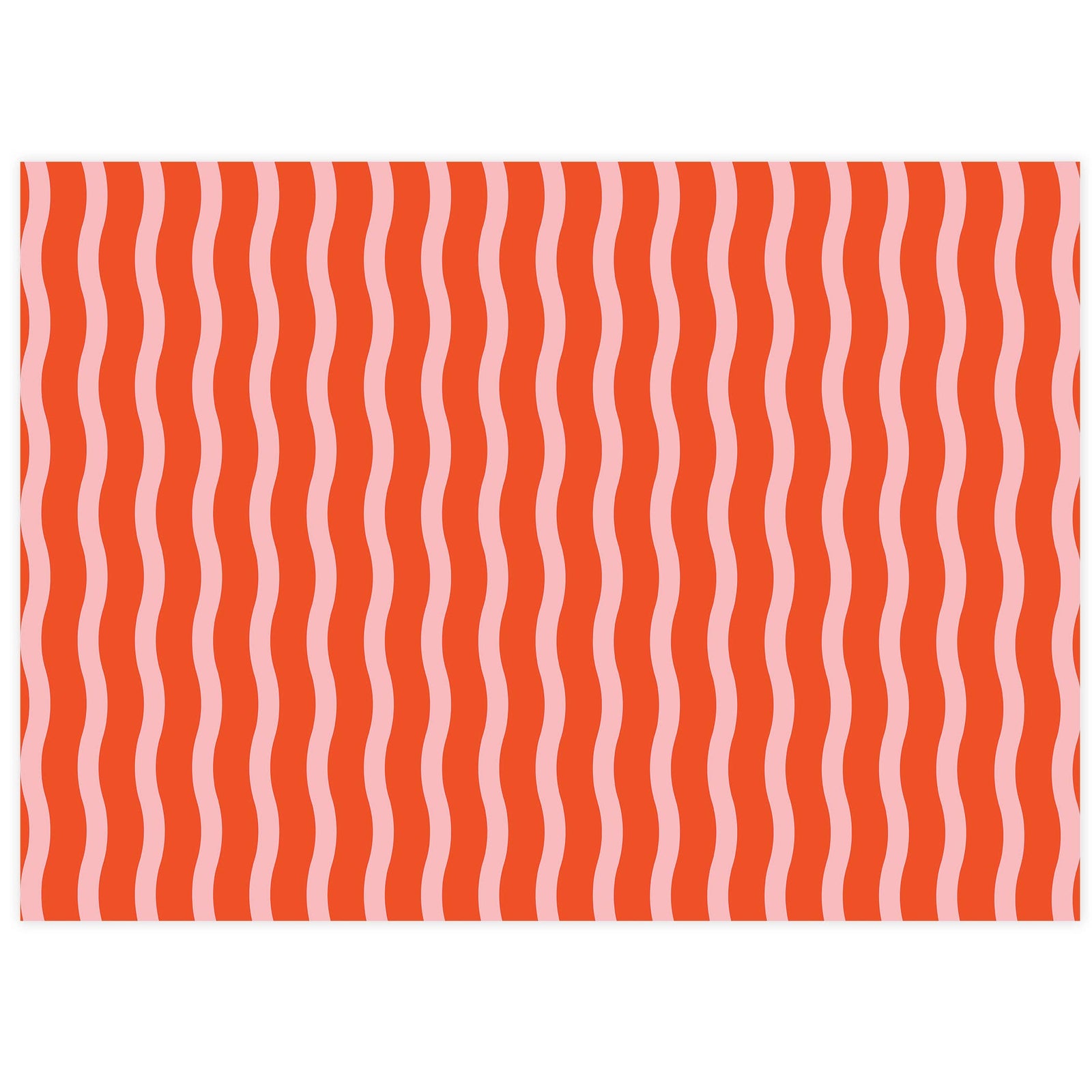 Tangy Red Fussy Stripe Tissue Paper