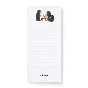 Playing Cards - Notepad - 4x9