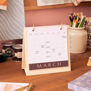 2026 Desk Calendar - Modern Type