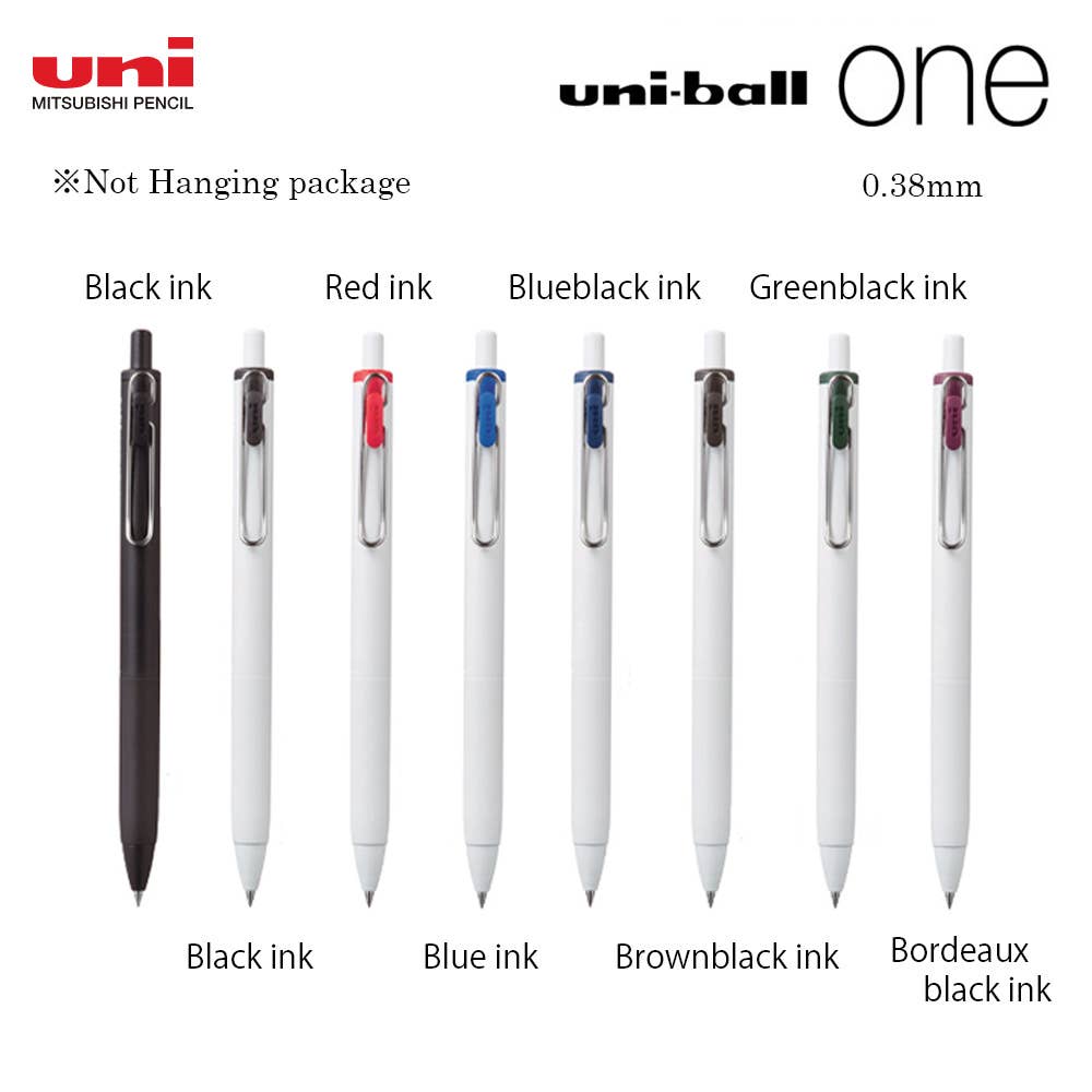 MITSUBISHI UNI BALL ONE BALLPOINT PEN: 0.38mm