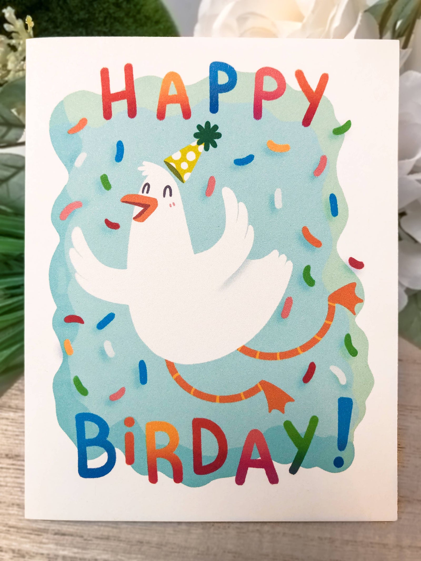 Happy Birthday Funny Bird Greeting Card