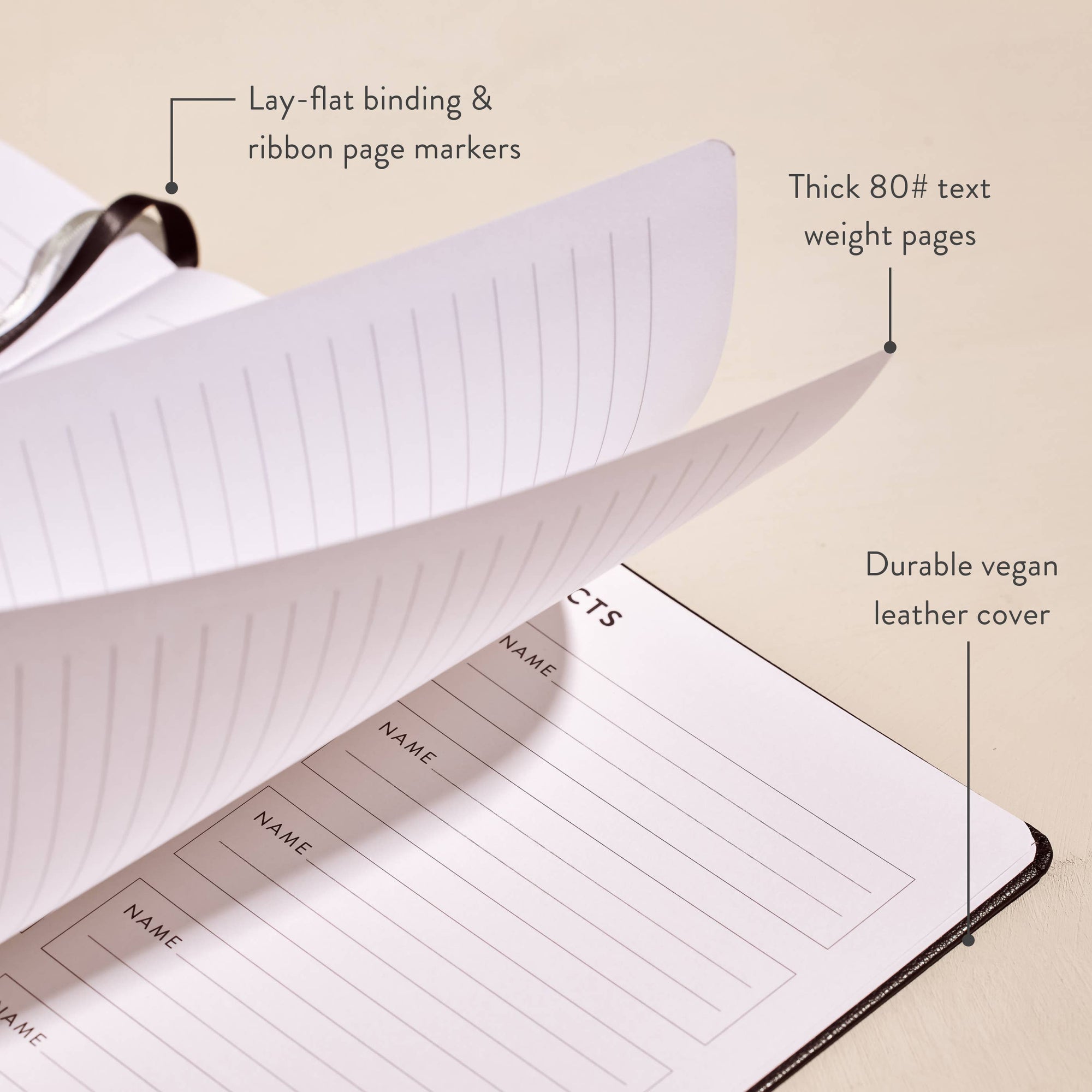 8x10 Softbound Undated Focused Planner - Black