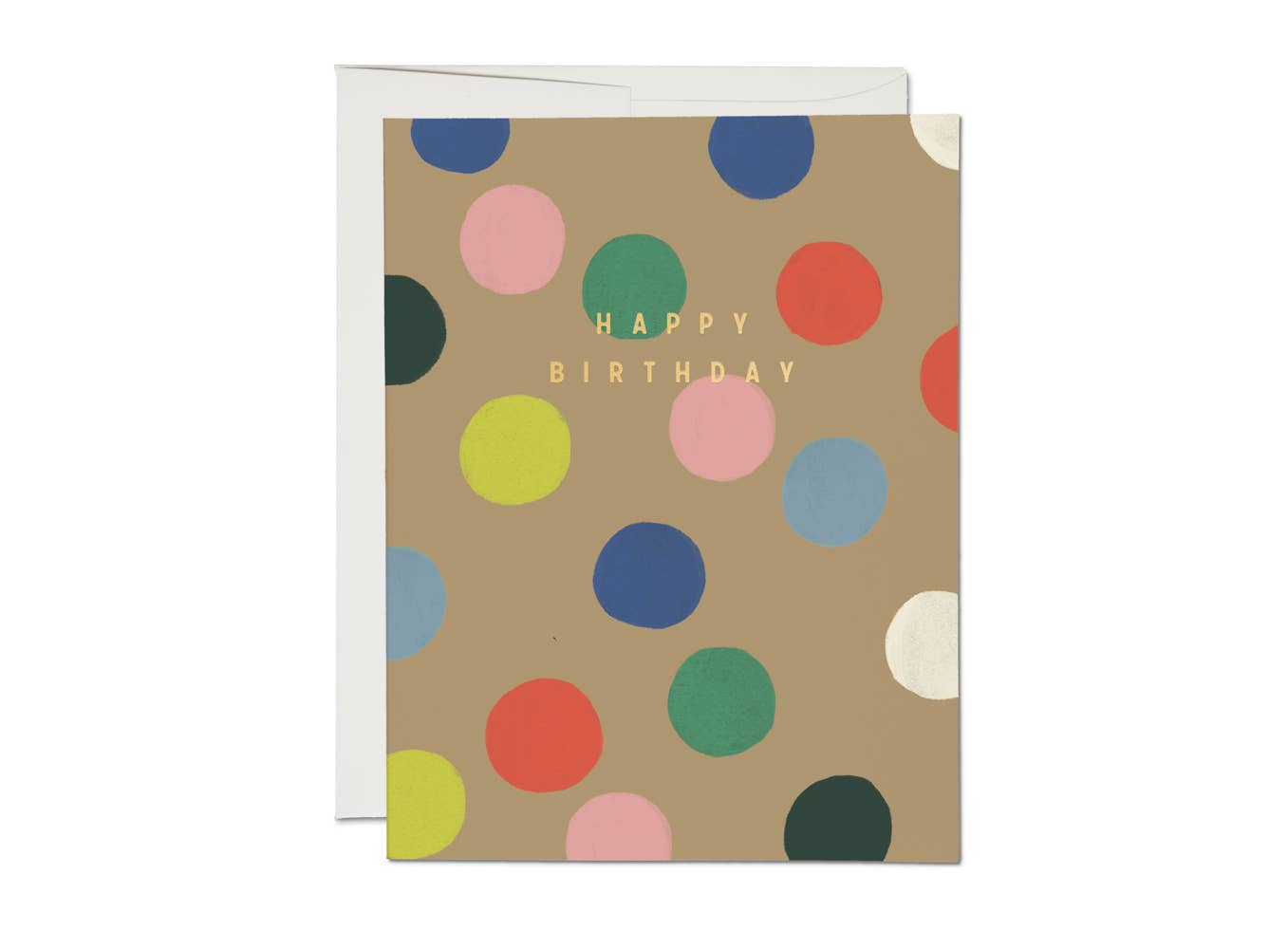 Rainbow Dots birthday greeting card