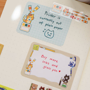 Sticky Notes Tape  - Stationery Cats
