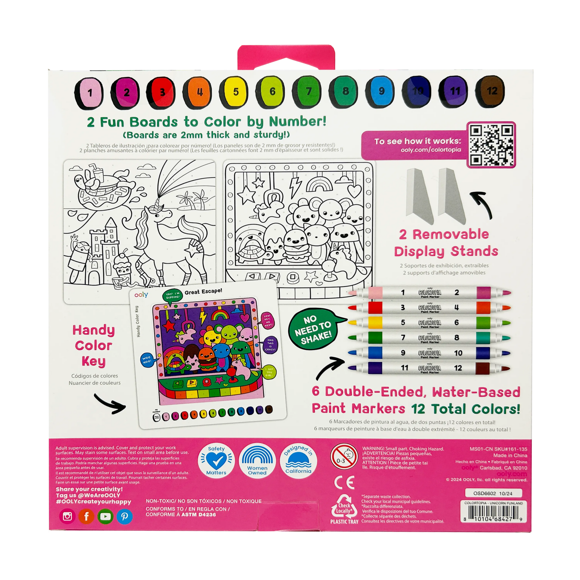 Colortopia Paint Marker By Number Kit
