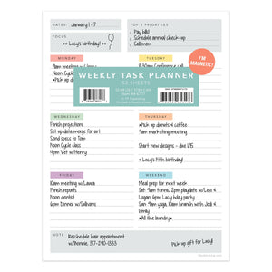 Simply Weekly Color Coded Task Pad