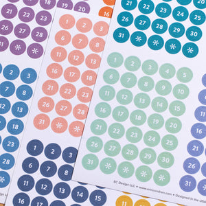 Date Dots - Multi-Color