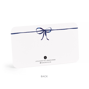 Navy Bow Little Notes® – Boxed Set of 85 Mini Notecards