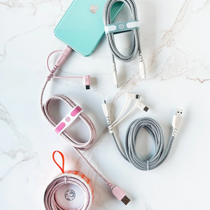 ECO CHARGE USB-C CABLE (MFI) : GRAY/NATURAL