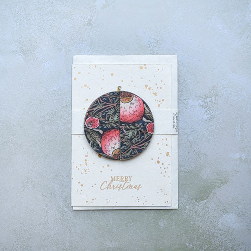 Handmade Ornament  Bauble Greeting Card Paper Mirchi