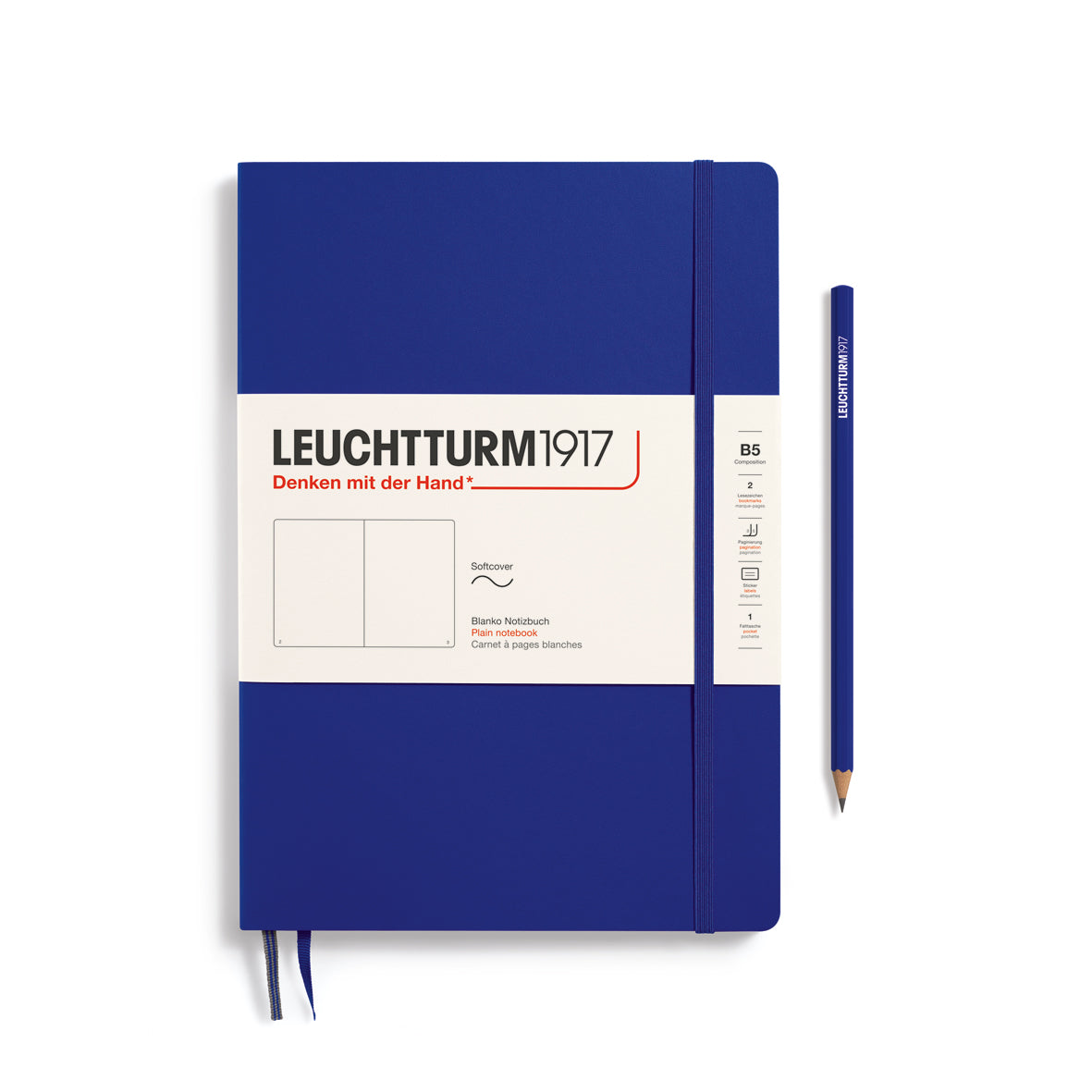 B5 Blank Notebook Softcover, LEUCHTTURM1917